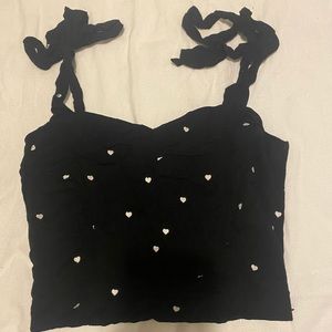 Black crop top
